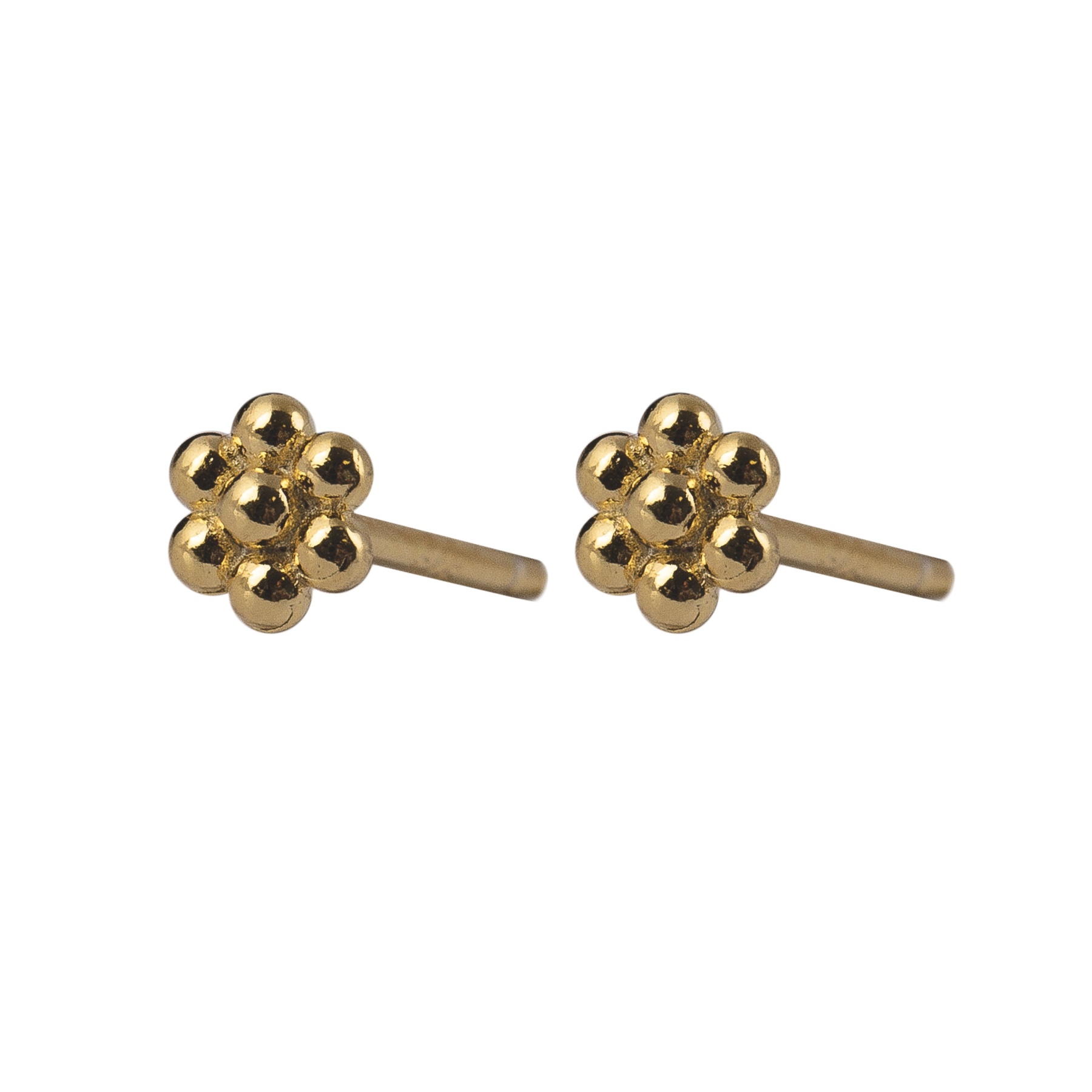 Pendientes mini flower oro