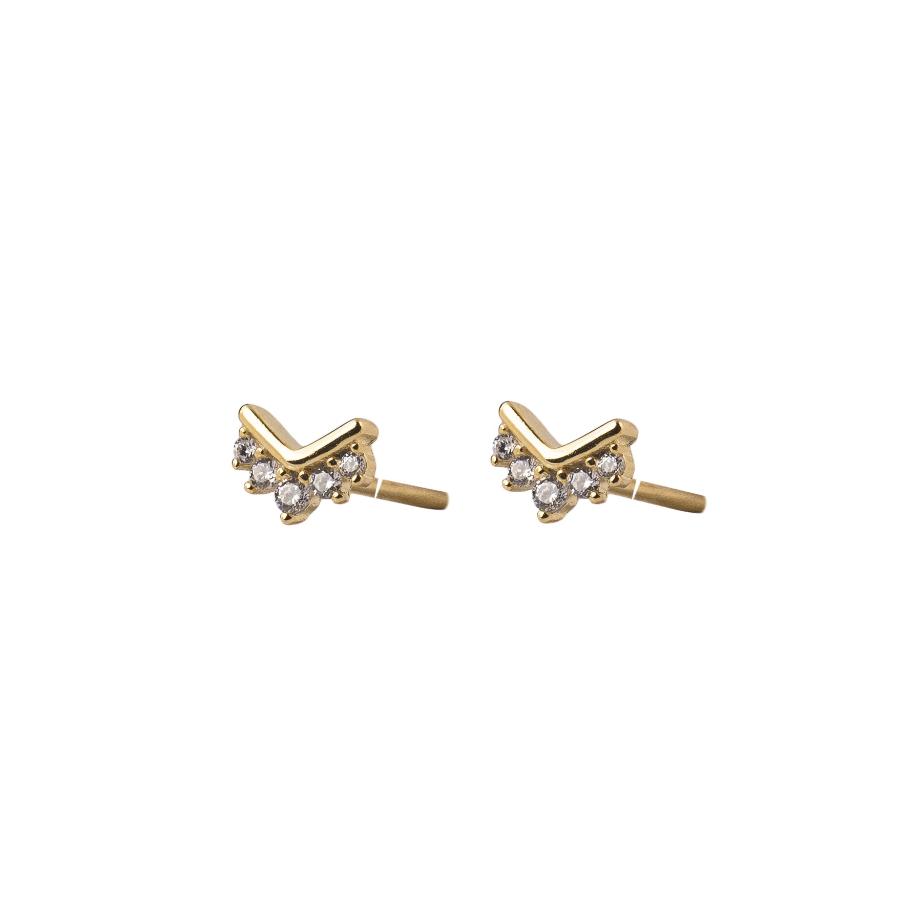 Pendientes mini victory oro