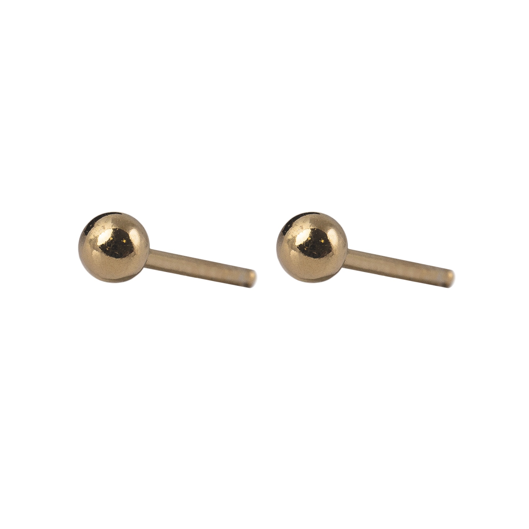 Pendientes mini ball 2 oro