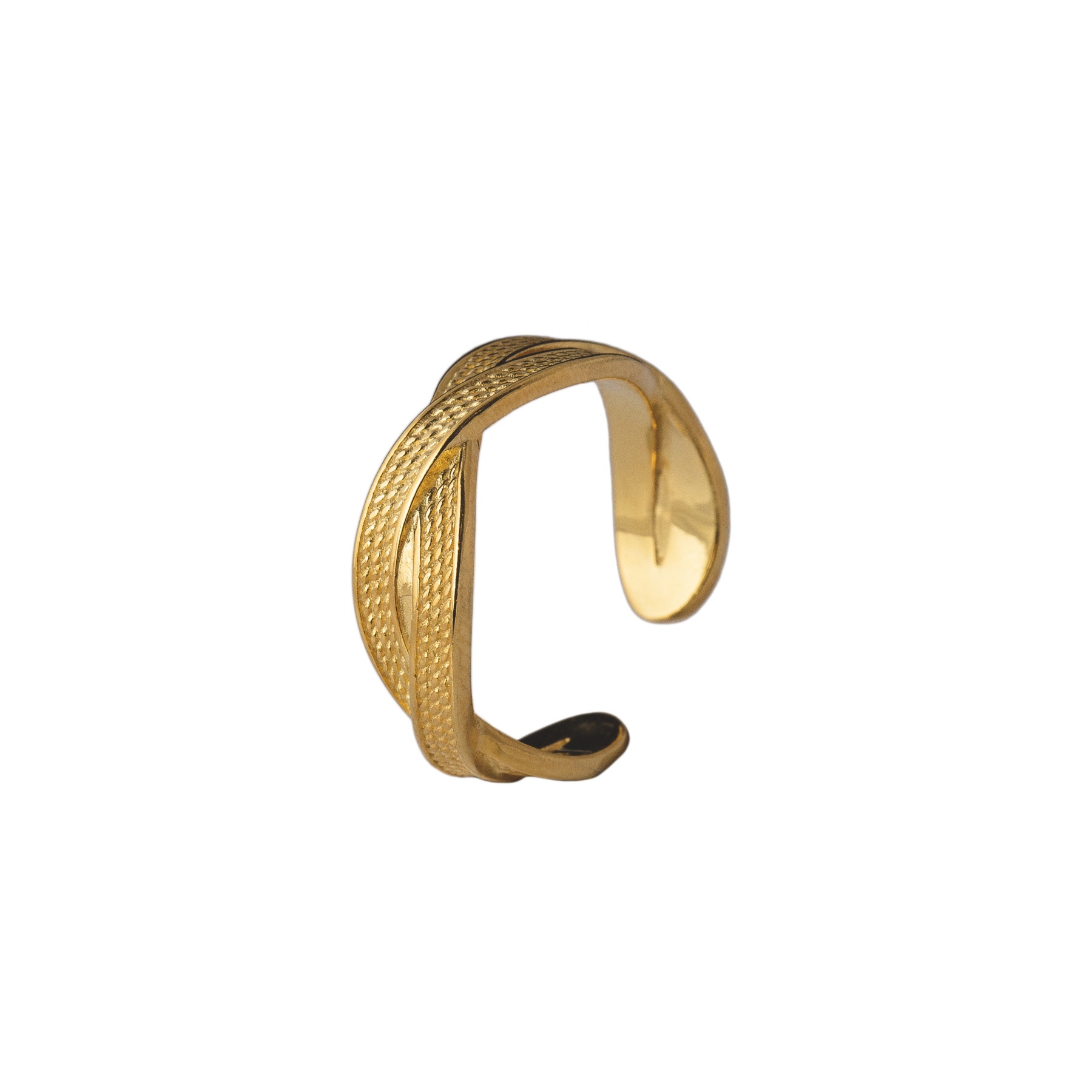 Anillo braided oro