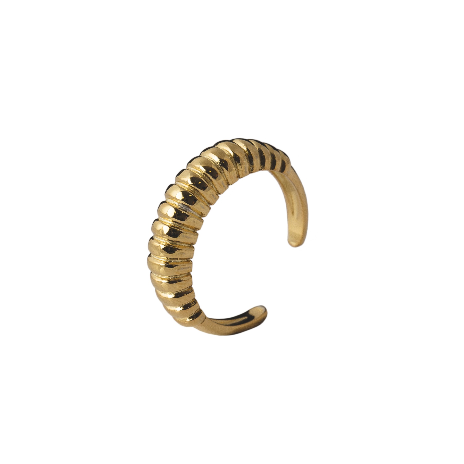 Anillo waves oro